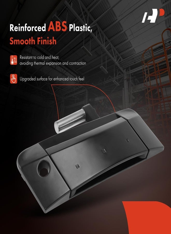 A-Premium Outside Exterior Door Handles Compatible with Nissan 350Z 2003-2009, Smooth Black, 2-PC Set, Front Driver and Passenger Side, Replace# 80607CD40A - Image 3